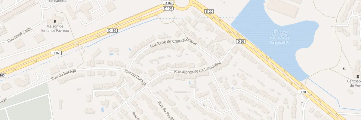 Plan du 24 Rue Alphonse de Lamartine à Cholet