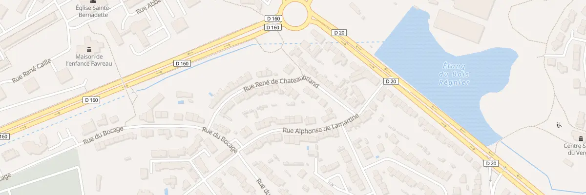 Plan du 9 Rue Rene de Chateaubriand à Cholet
