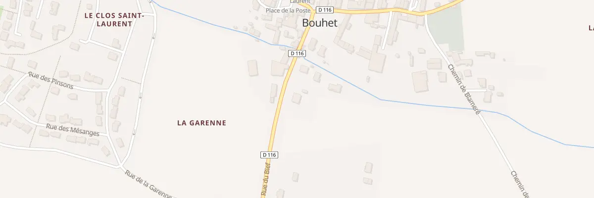 Plan du 13 Rue du Bief à Bouhet