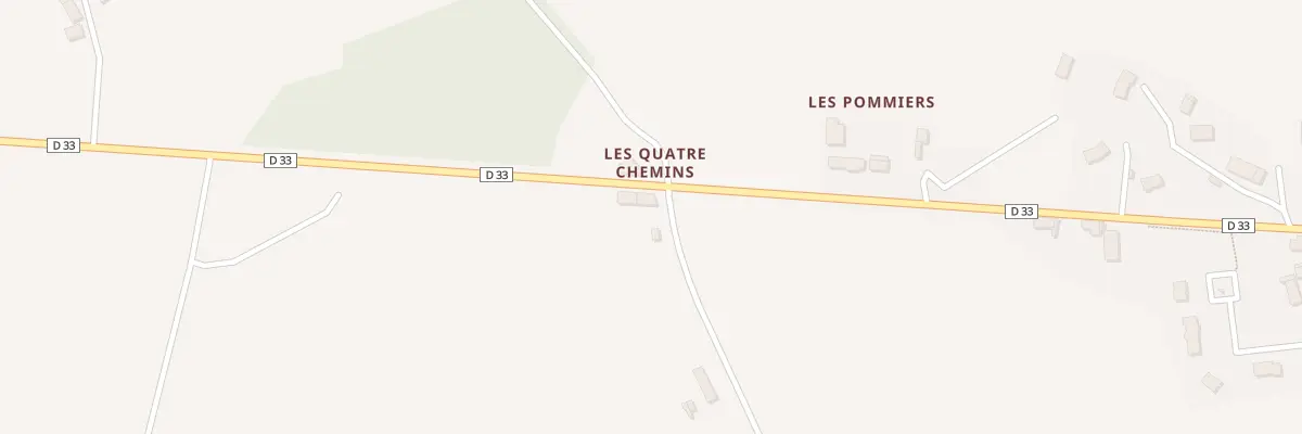 Plan du 2 Les Quatre Chemins à Hercé