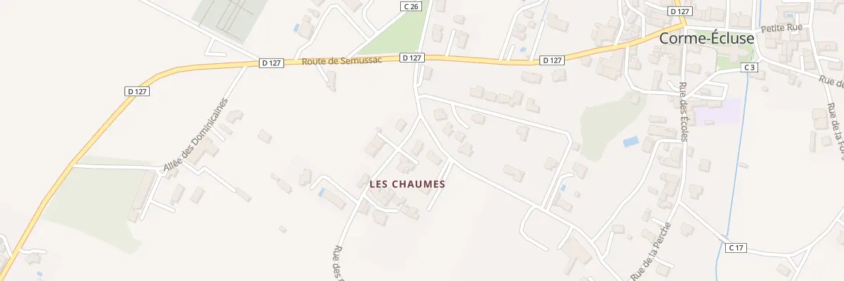 Plan du 1 Rue des Chaumes à Corme-Écluse