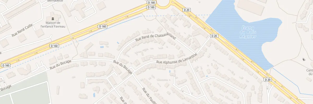 Plan du 28 Rue Alphonse de Lamartine à Cholet
