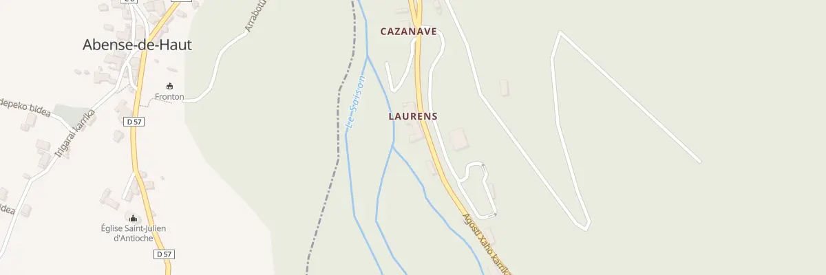 Plan du 730 Agosti Xaho karrika à Tardets-Sorholus