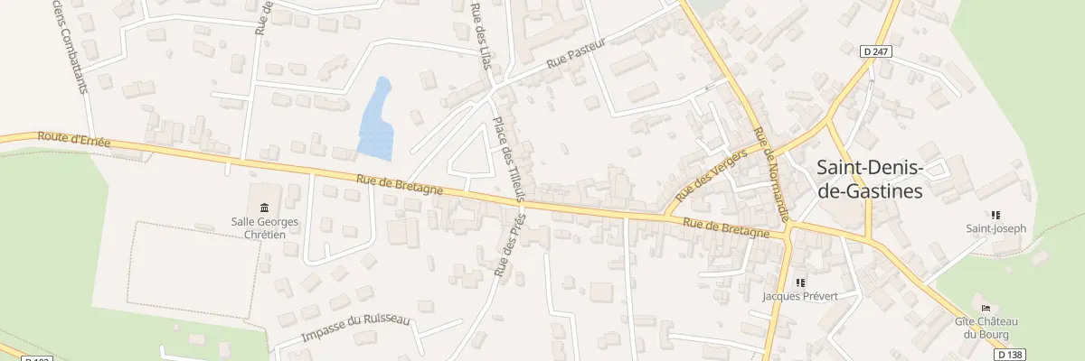 Plan du 25 Rue de Bretagne à Saint-Denis-de-Gastines