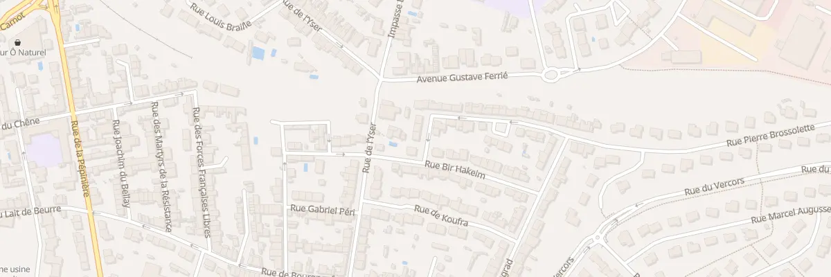 Plan du 1 Rue Pierre Brossolette à Cholet