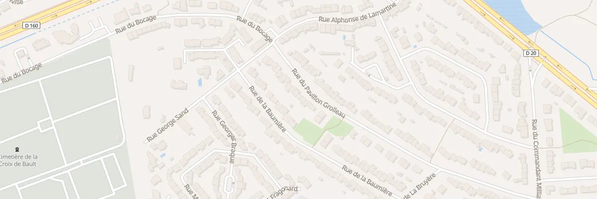 Plan du 22 Rue Pavillon Grolleau à Cholet