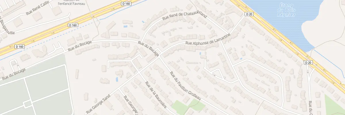 Plan du 43 Rue Alphonse de Lamartine à Cholet