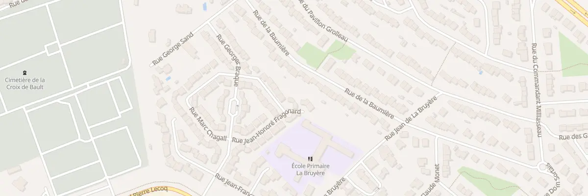 Plan du 15 Rue Jean Honore Fragonard à Cholet