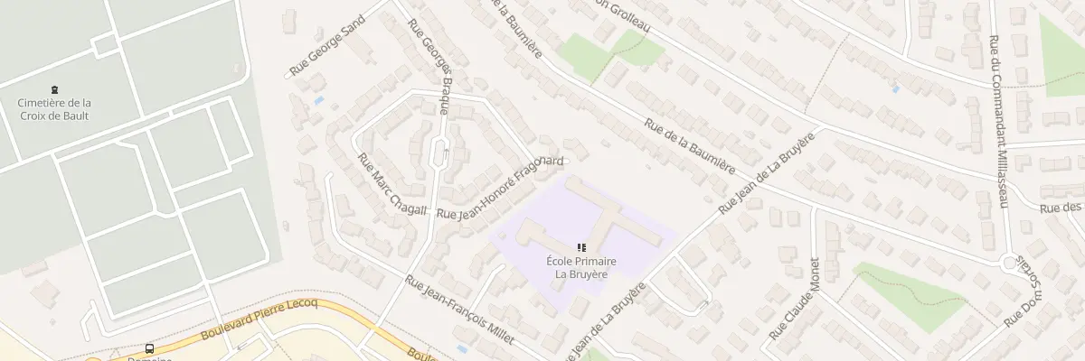 Plan du 25 Rue Jean Honore Fragonard à Cholet