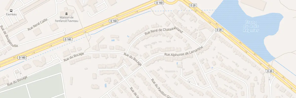 Plan du 36B Rue Alphonse de Lamartine à Cholet