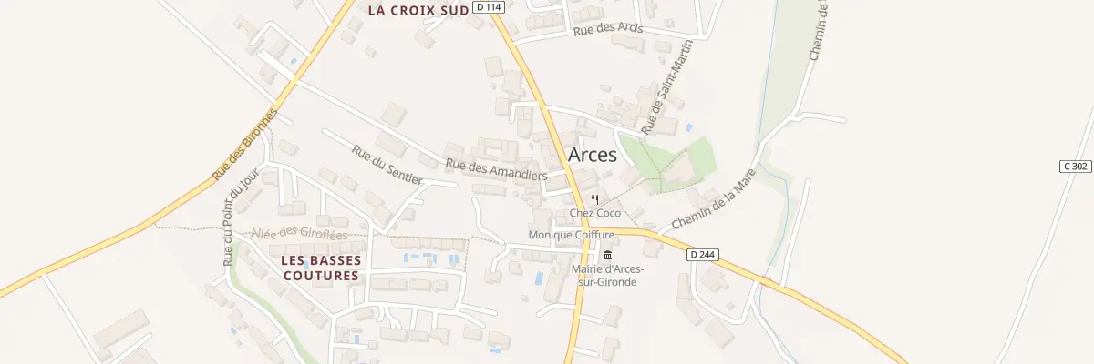 Plan du 5 Rue de la Citadelle à Arces