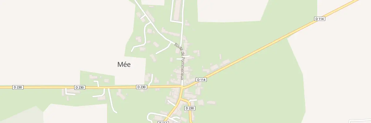 Plan du 7 Rte de Pommerieux à Mée