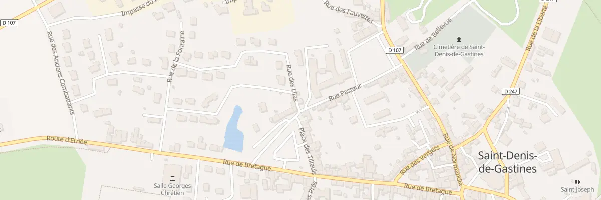 Plan du 1 Rue des Lilas à Saint-Denis-de-Gastines