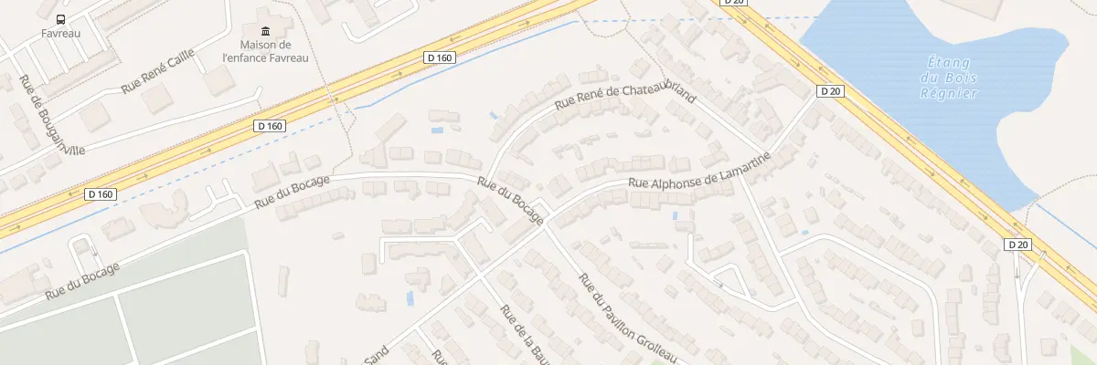 Plan du 40 Rue Alphonse de Lamartine à Cholet