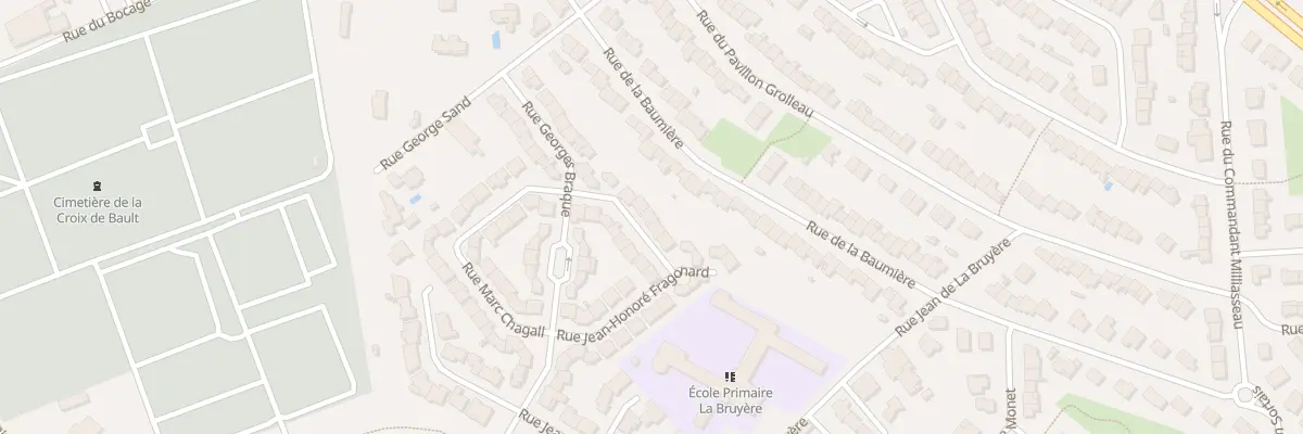 Plan du 9 Rue Jean Honore Fragonard à Cholet