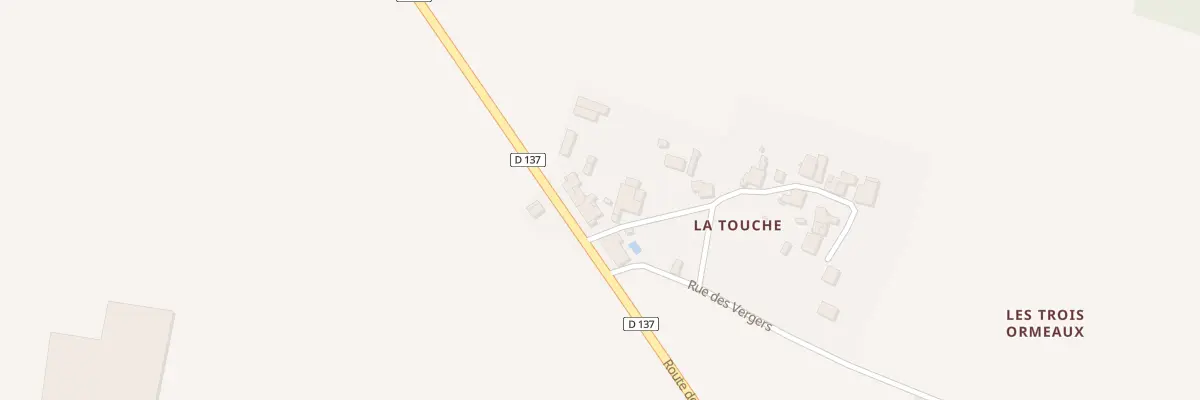 Plan du 46 Rte Depart 137 la Touche à La Vallée