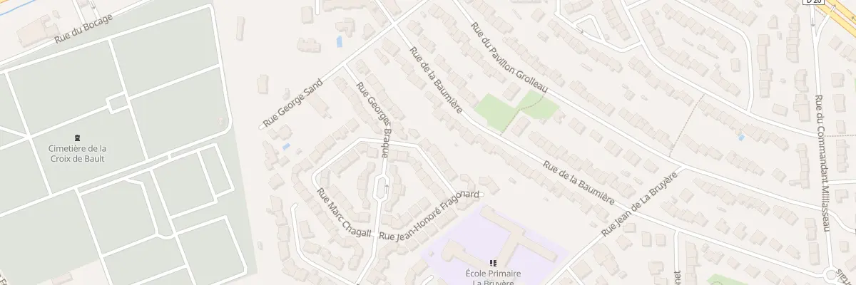 Plan du 5 Rue Jean Honore Fragonard à Cholet