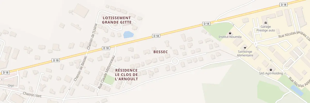 Plan du 102T Av André Malraux à Pont-l’Abbé-d’Arnoult