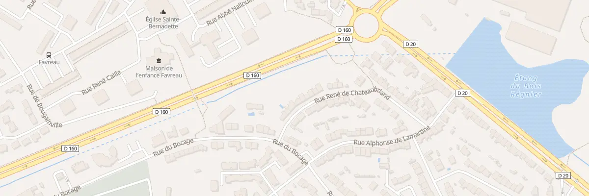 Plan du 50 Rue Rene de Chateaubriand à Cholet