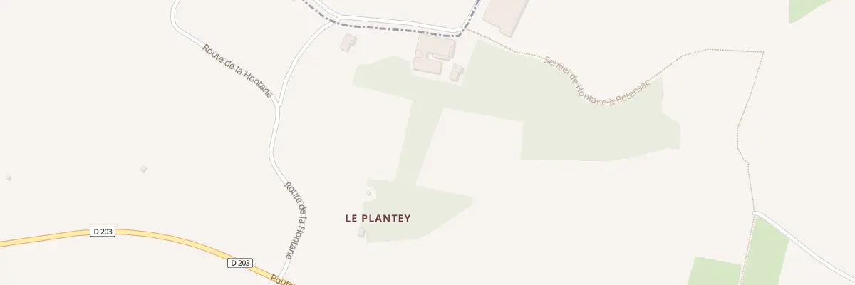 Plan du 212 Le Plantey à Ordonnac