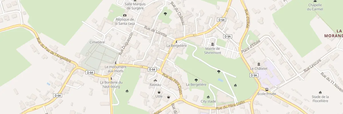 Plan du 30 Rue amiral alquier à Sèvremont