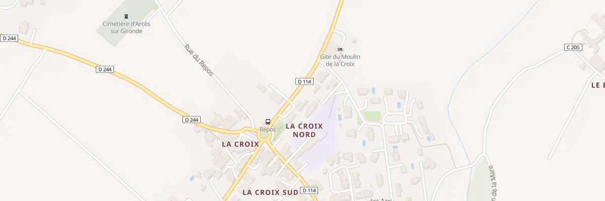 Plan du 8 Rue des Fauberts à Arces