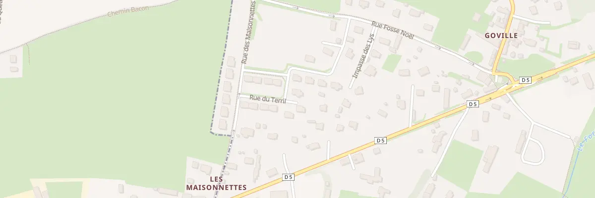 Plan du 5160F Rue des Maisonnettes au Breuil-en-Bessin