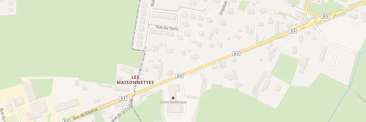 Plan du 879 Rue de Bayeux au Breuil-en-Bessin