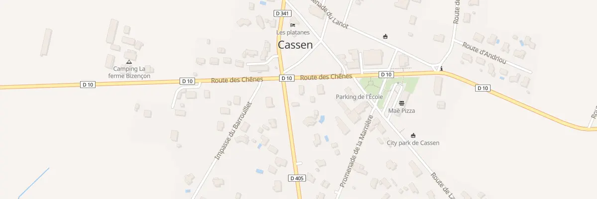 Plan du 25 Rte du Moulin à Cassen