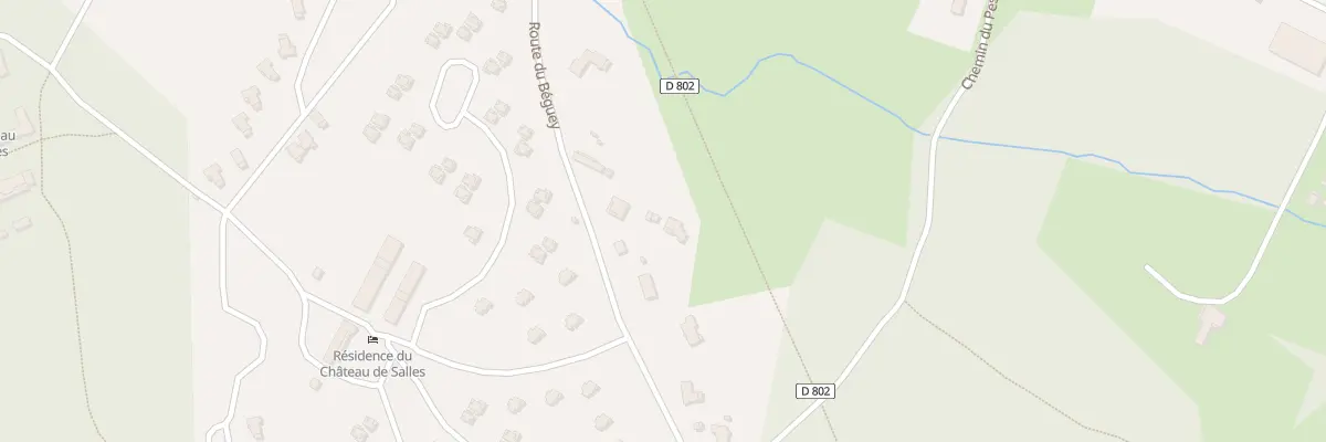Plan du 20 Rte du Béguey à Salles