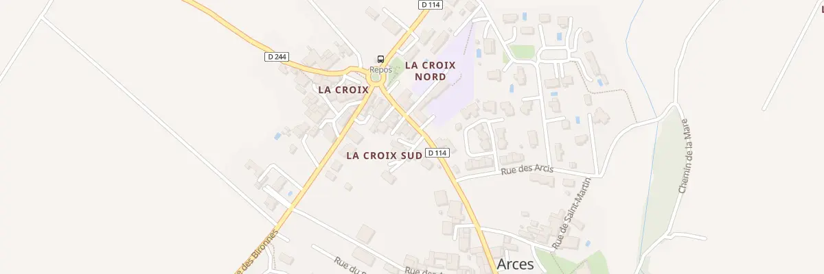 Plan du 25T Rue de la Citadelle à Arces