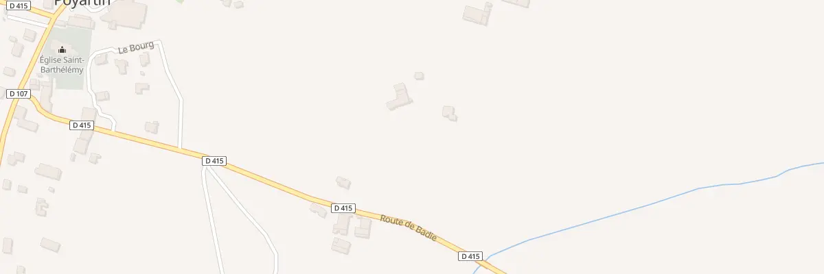 Plan du 511 Rte de Badie à Poyartin