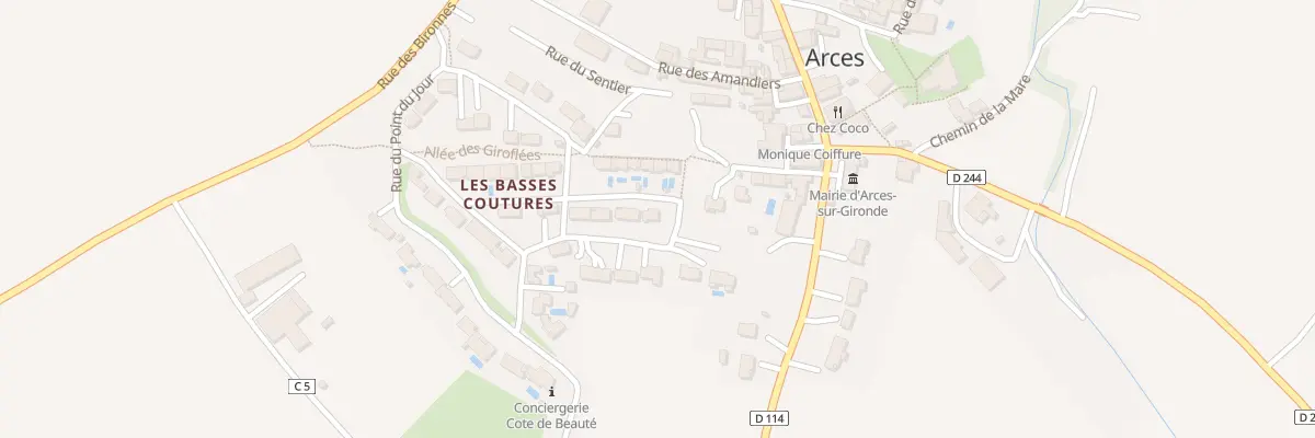 Plan du 1 Rue des Boutons d’Or à Arces