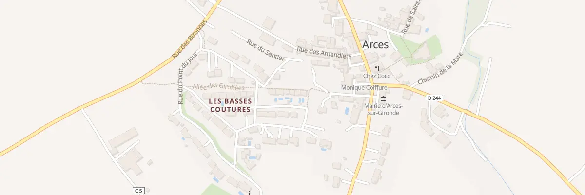 Plan du 6 Rue des Boutons d’Or à Arces