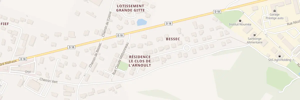 Plan du 2 Rue du Clone du Loup à Pont-l’Abbé-d’Arnoult