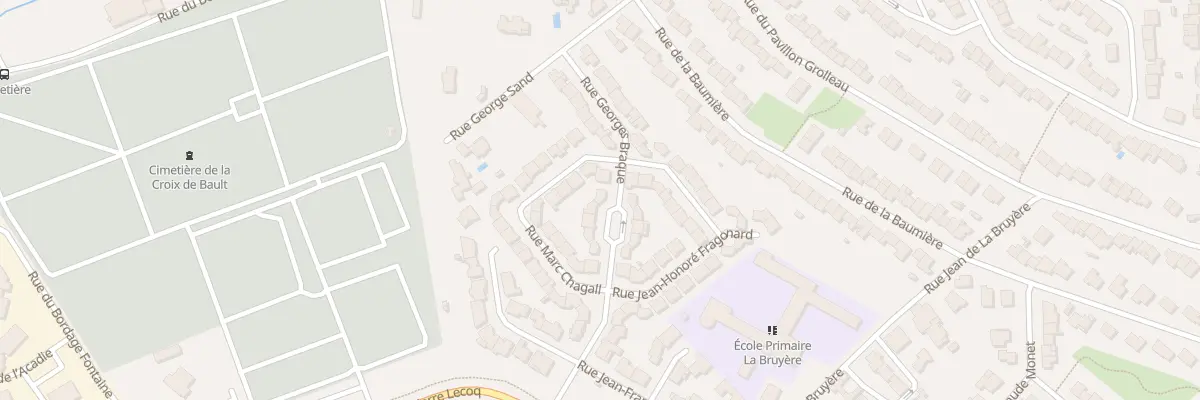 Plan du 20 Rue Georges Braque à Cholet