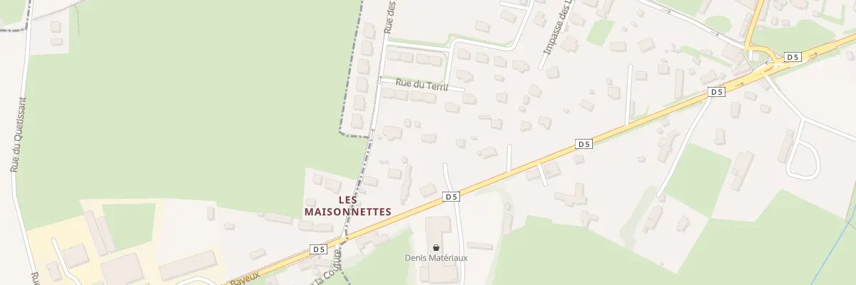 Plan du 5 Rte de Bayeux au Breuil-en-Bessin