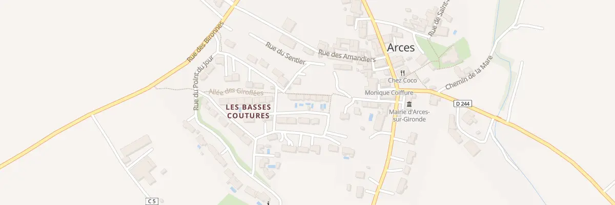 Plan du 8 Rue des Boutons d’Or à Arces