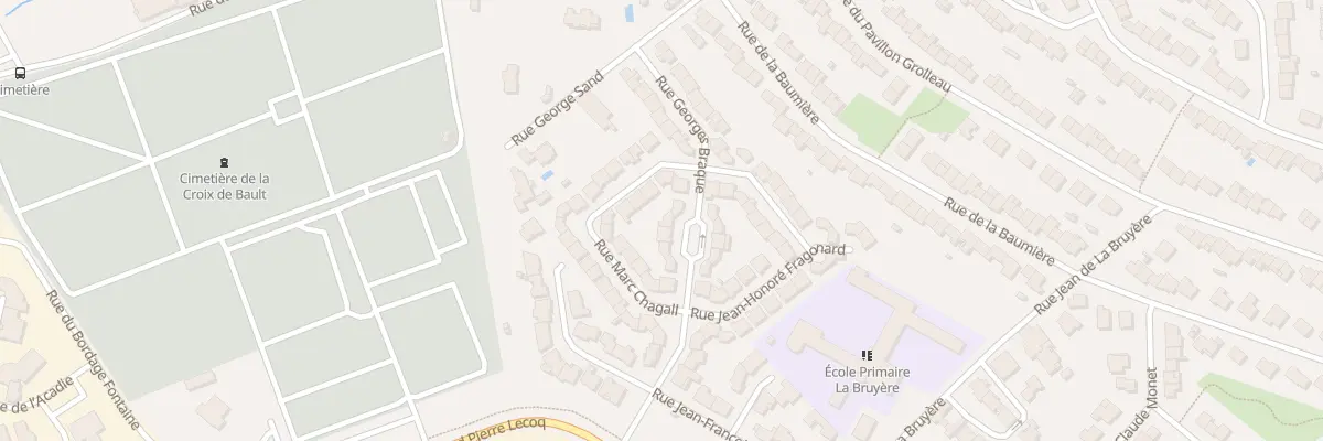 Plan du 22 Rue Georges Braque à Cholet