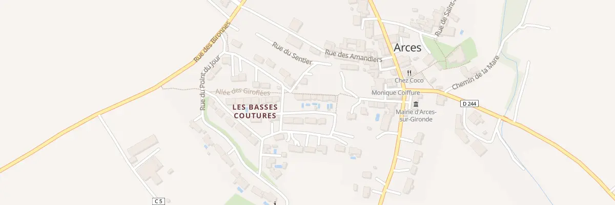 Plan du 10 Rue des Boutons d’Or à Arces