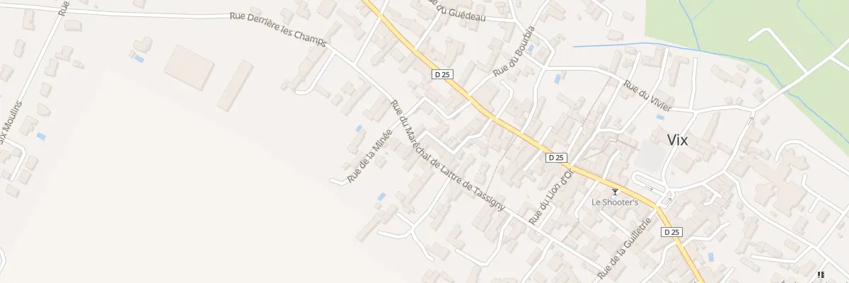 Plan du 9 Rue Mal de Lattre de Tassigny à Vix