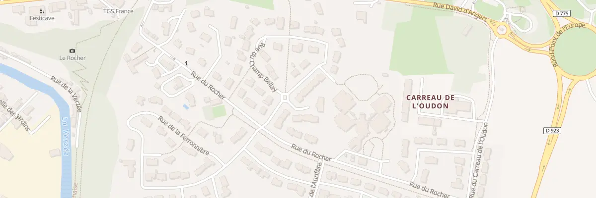 Plan du 16 Rue du Champ Bellay à Segré-en-Anjou Bleu