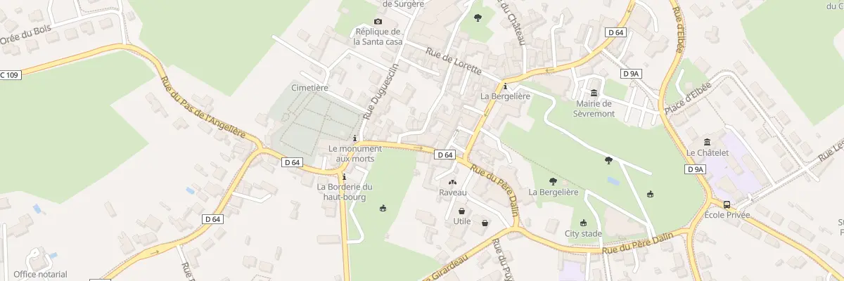 Plan du 11 Rue amiral alquier à Sèvremont