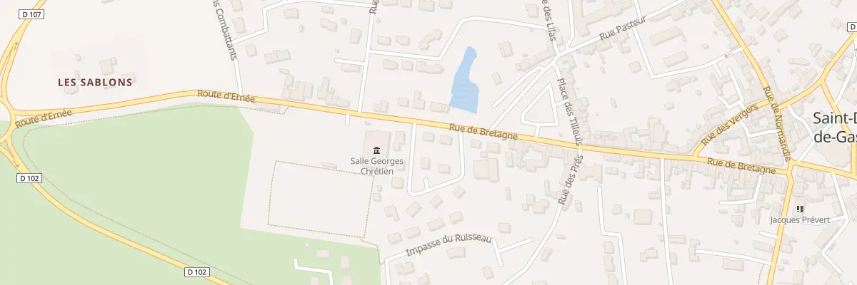 Plan du 6 Rue d’Ernée à Saint-Denis-de-Gastines