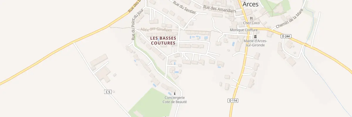 Plan du 11 Rue des Romarins à Arces