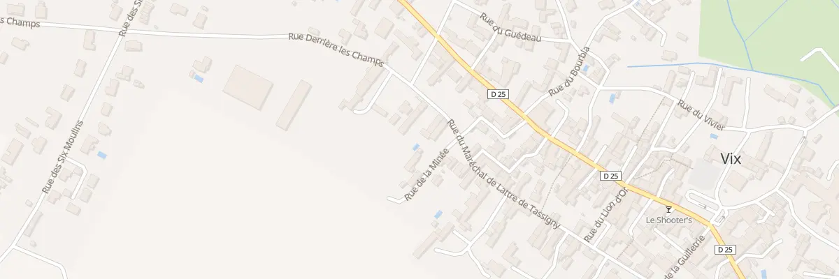 Plan du 8 Rue Mal de Lattre de Tassigny à Vix