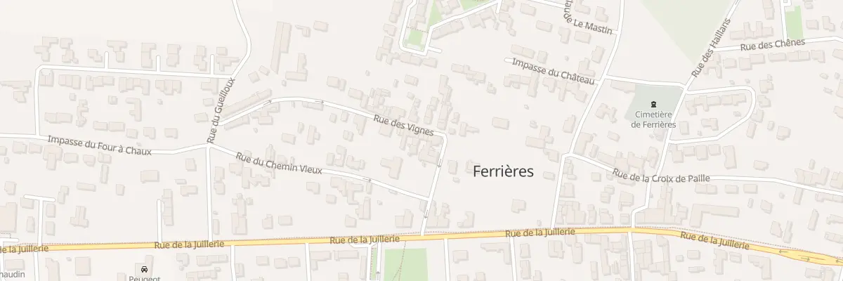 Plan du 1 Rue des Vignes à Ferrières