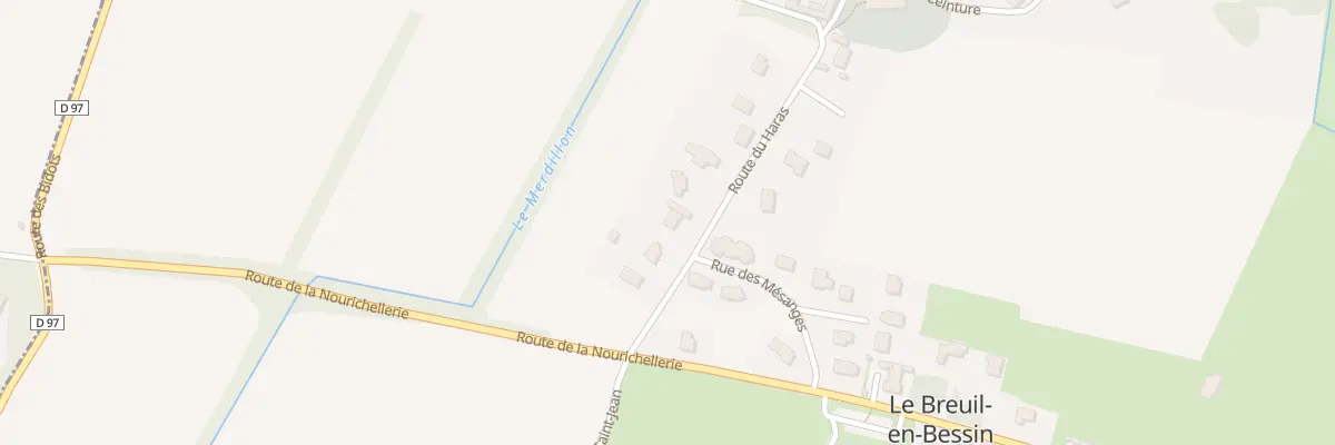 Plan du 107 Rte du Haras au Breuil-en-Bessin
