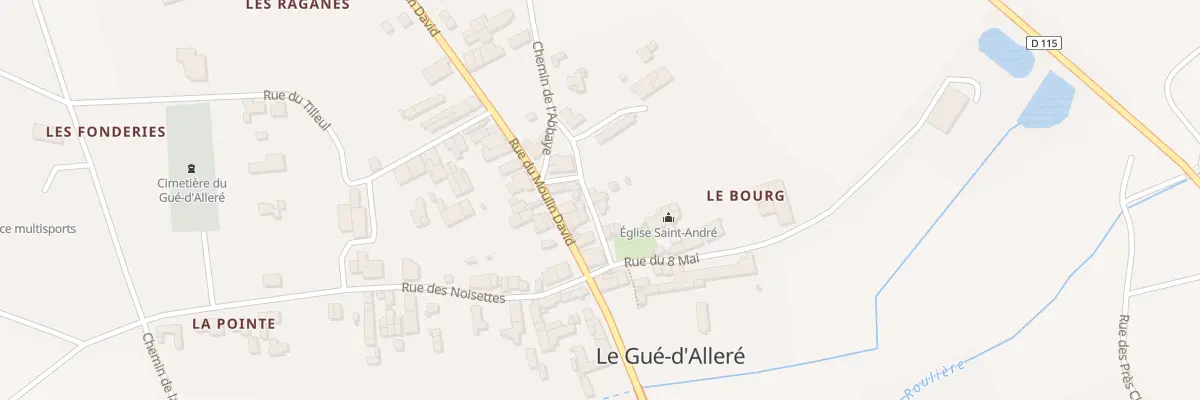 Plan du 4 Rue de la Procession au Gué-d’Alleré