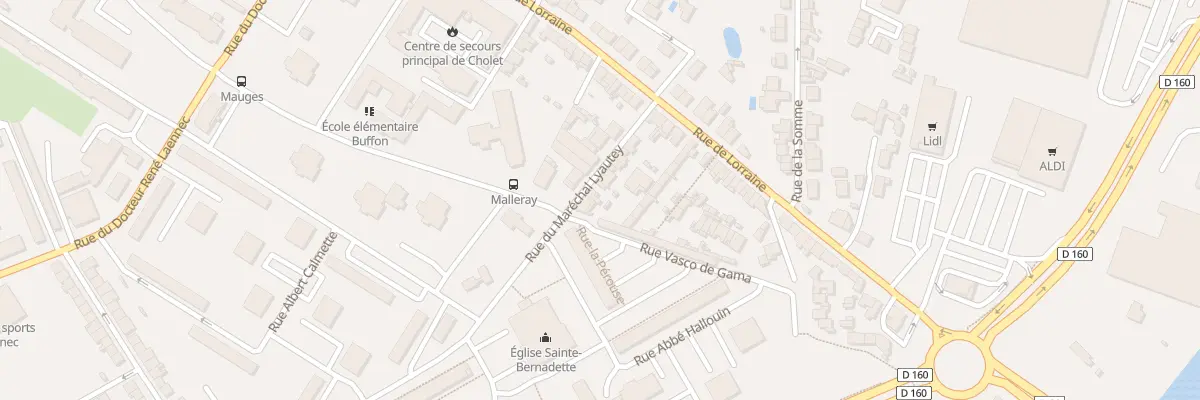 Plan du 62 Rue du Mal Lyautey à Cholet